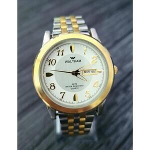 Rare Vintage Waltham‎ 1980's Day Date Retro Men's Watch